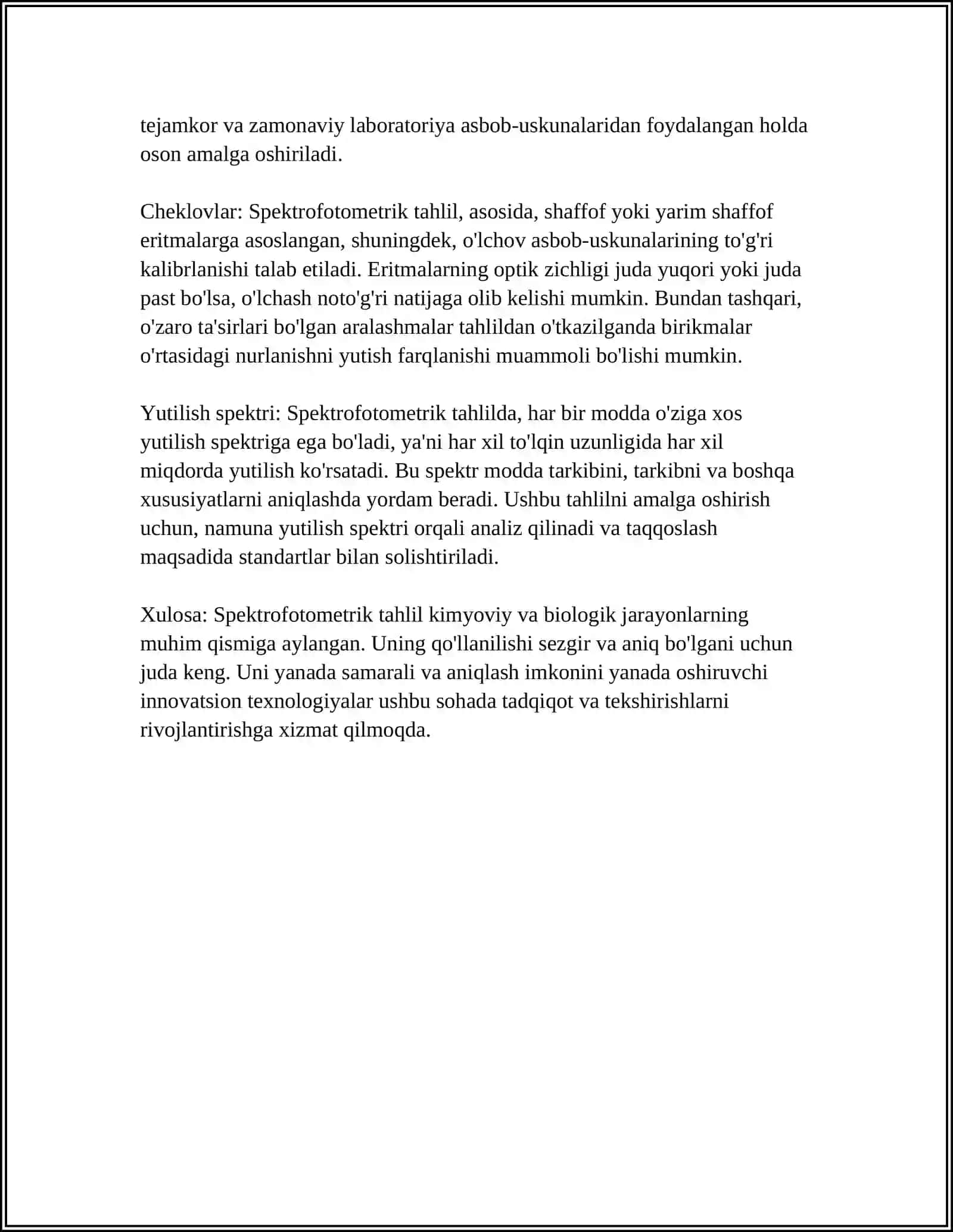 SPEKTROFOTOMETRIK ANALIZ USULLARI 4