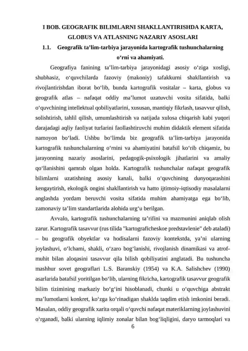 Karta, globus va maktab geografik atlasi bilan ishlash metodikasi 4