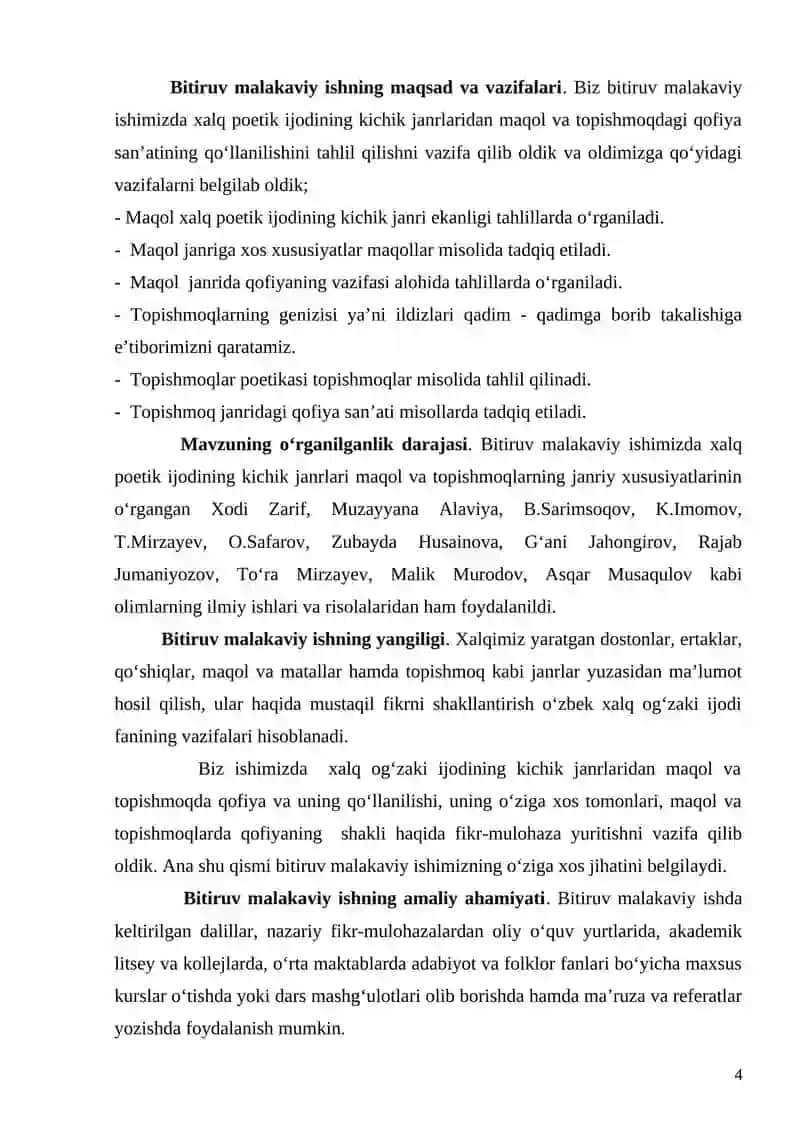 BITIRUV MALAKAVIY ISHI 4