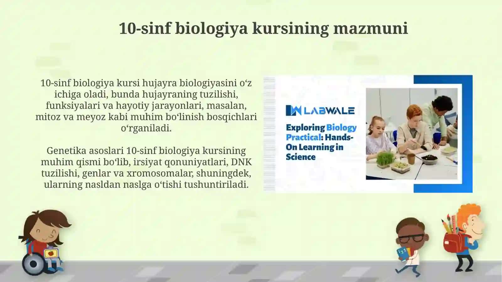 10 sinflarga biologiya darslarni o'tkazish 4