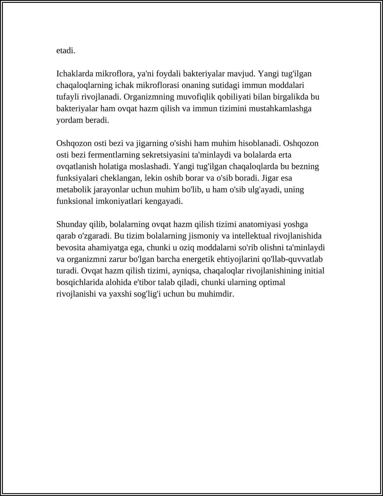 CHAQALOQLARNING OVQAT QILISH FIZIOLOGIYASI 4