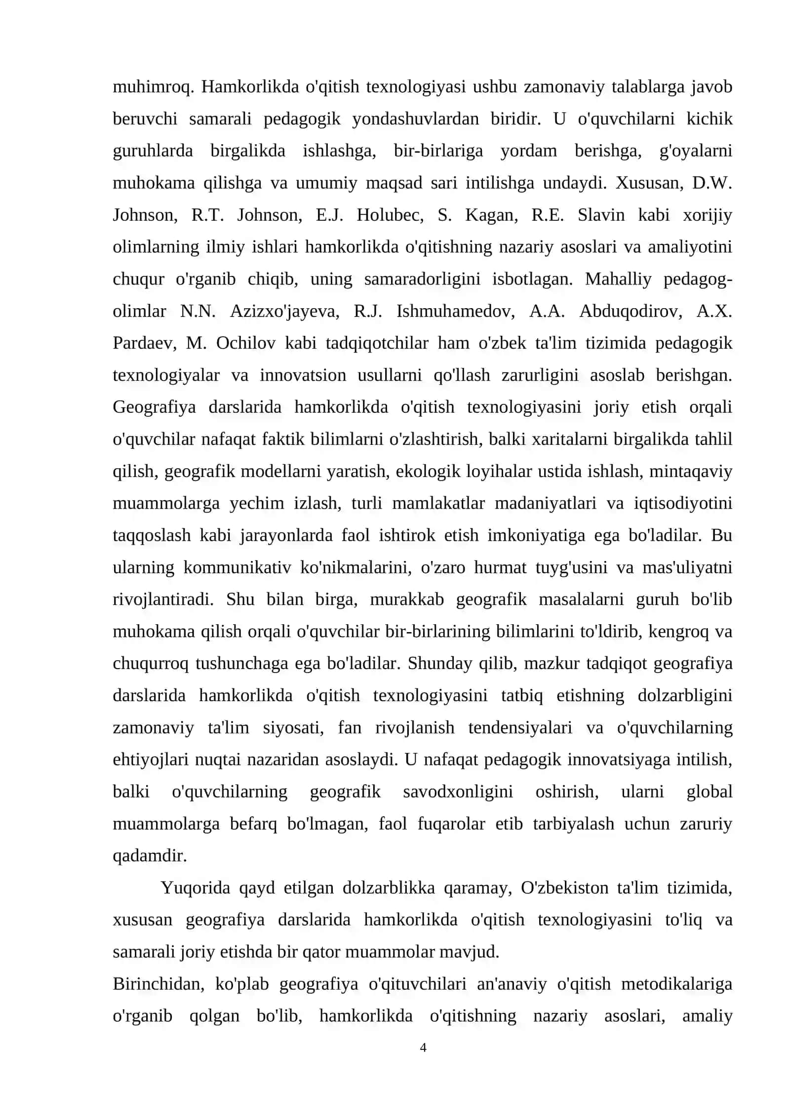 GEOGRAFIYA DARSLARIDA HAMKORLIKDA O‘QITISH TEXNOLOGIYASI 4