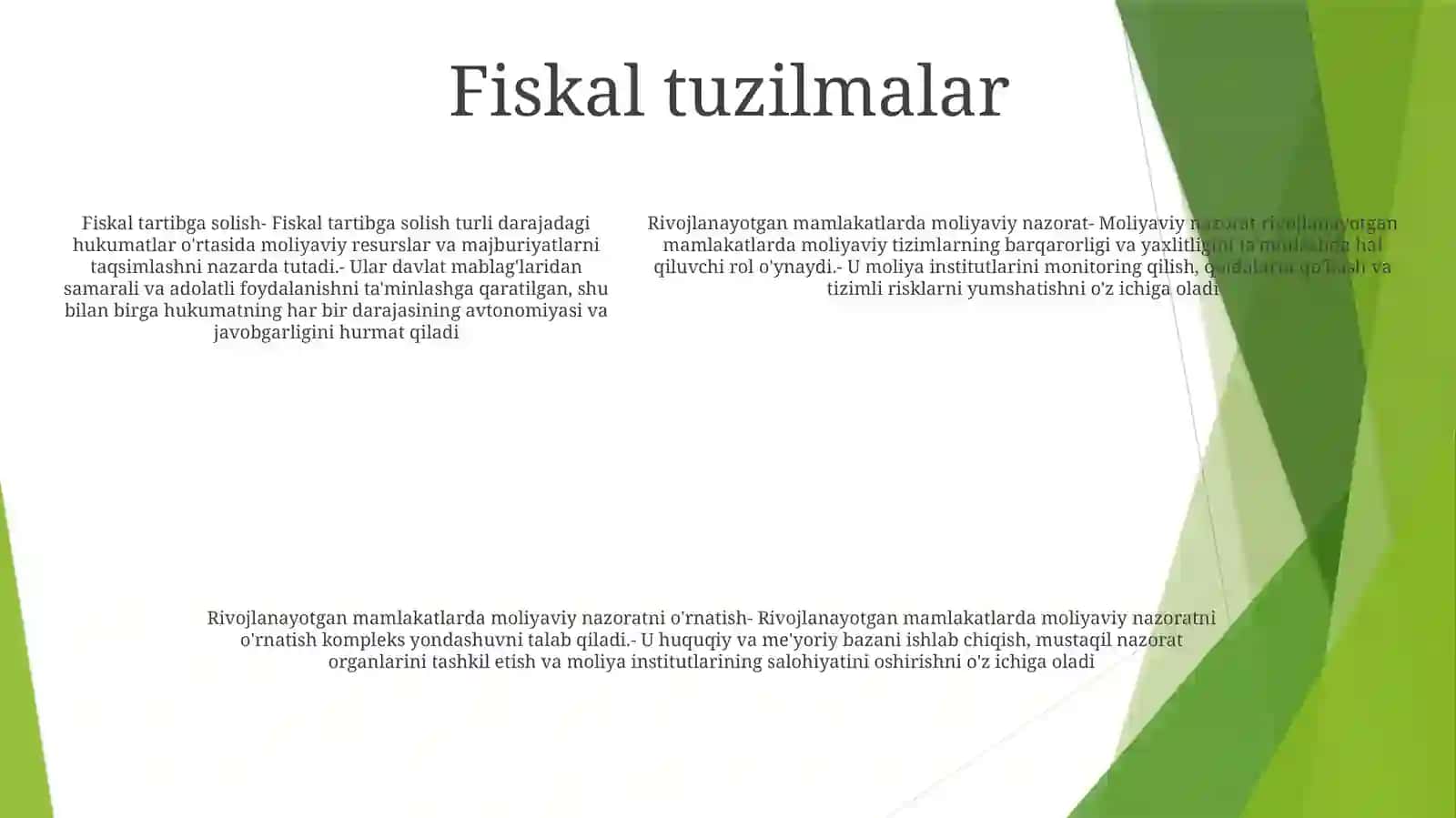 Rivojlаngаn Mаmlаkаtlаrdа Moliyaviy Nаzorаtni Tаshkil Etish 4