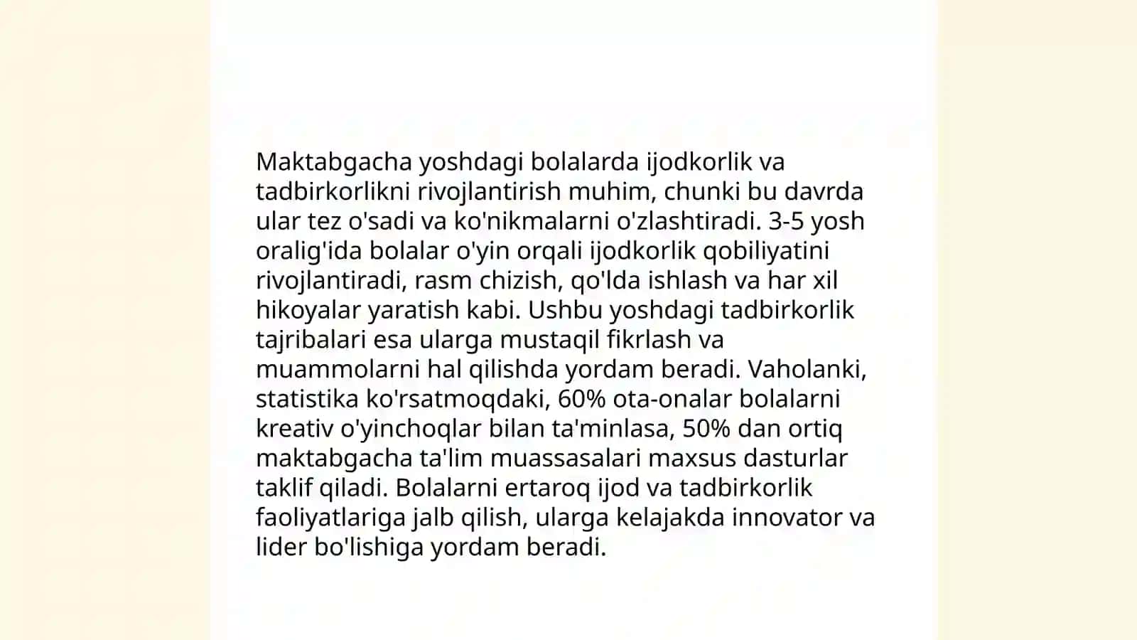Maktabgacha yoshdagi bolalarning ishbilarmonlik o'yinlariga rahbarlik qilish 4