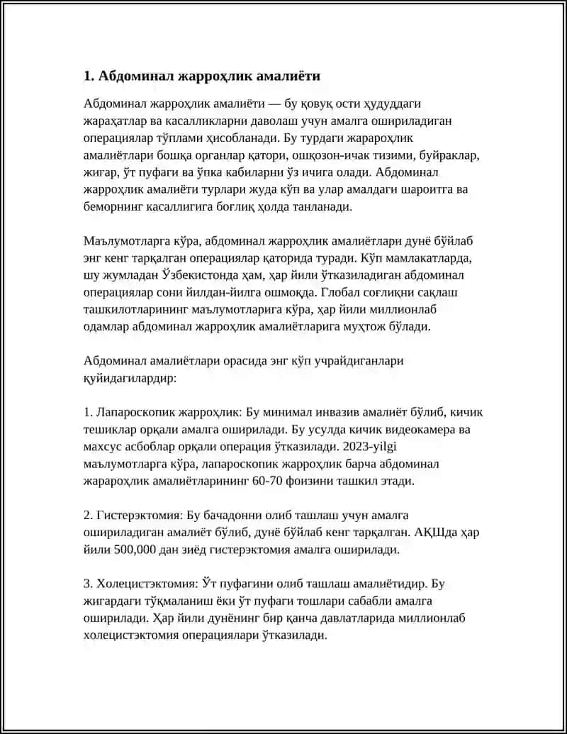 ХАЙВОНЛАРДА ҚОРИН БЎШЛИҒИНИ КЕСАРЕВО УСУЛИДА ЁРИШ ВА ФЕТОТОМИЯ 4