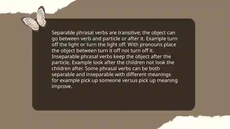 Phrasal verbs 4