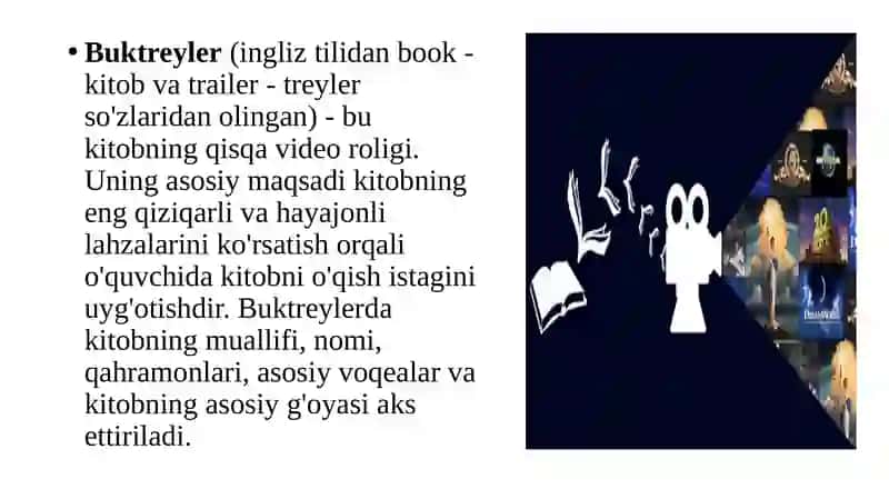 Tarbiyafanini o'qitishda buktreylert texnologiyalaridan foydalanish 4