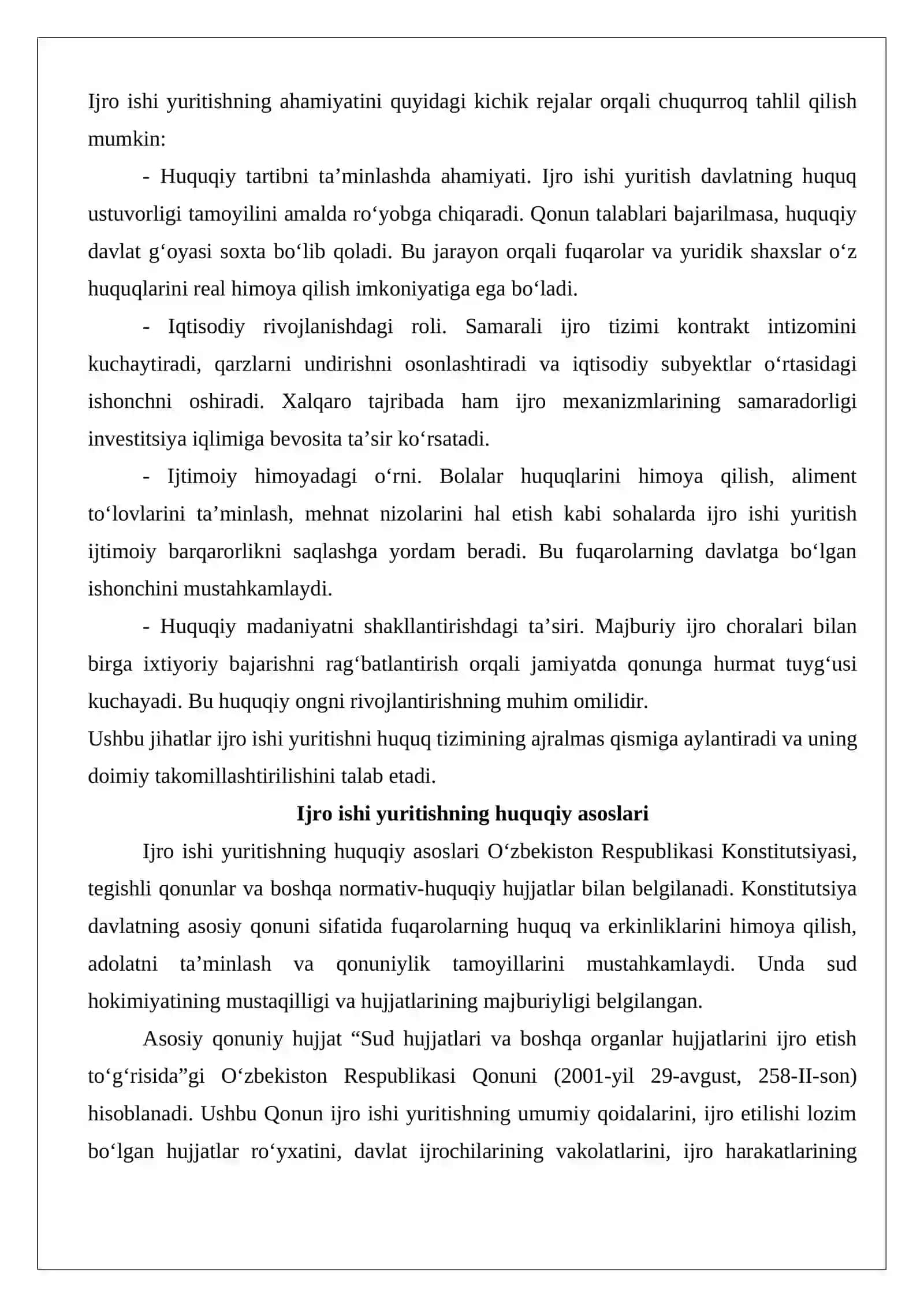 Ijro ishi yuritishda tomonlarning ishtiroki 4