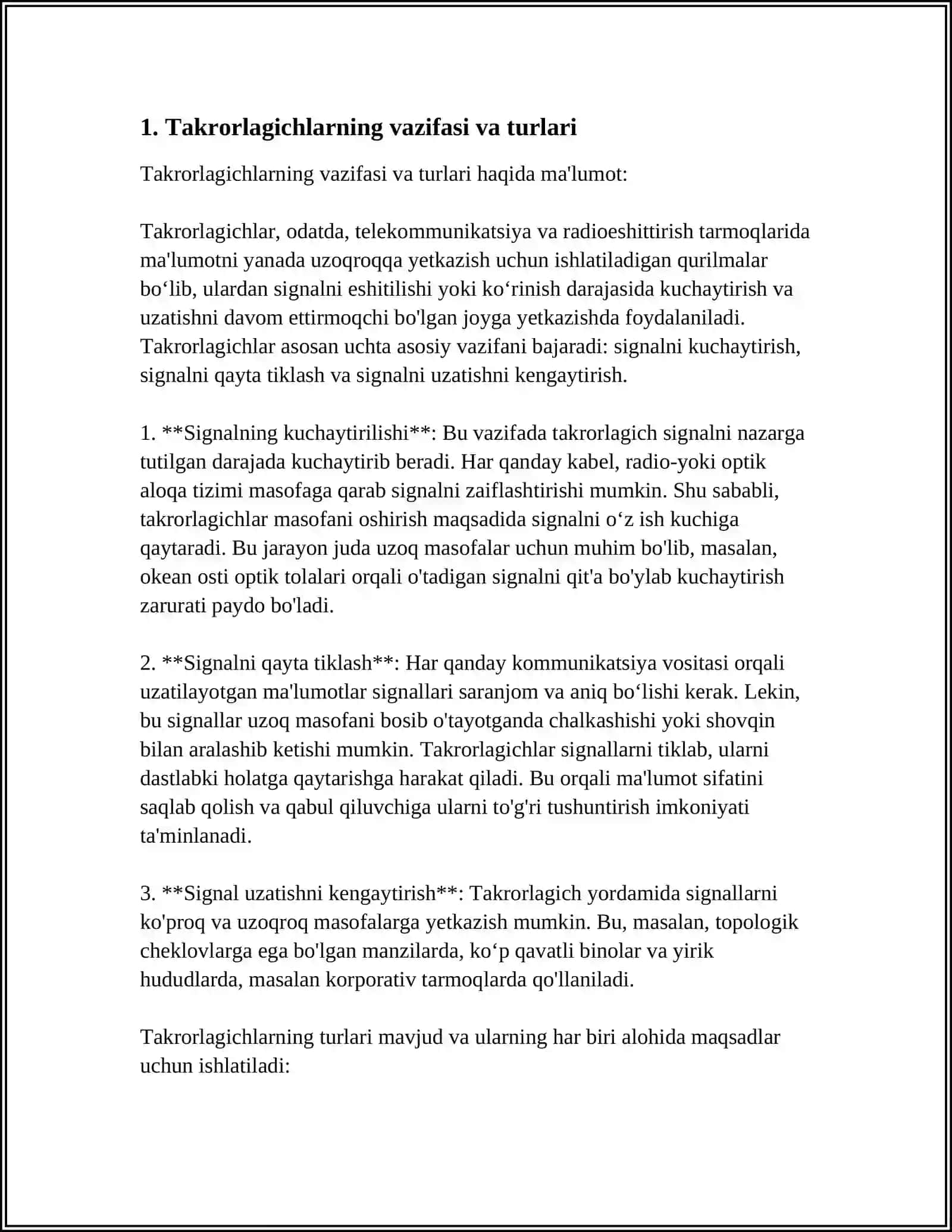 TARMOQLARARO O'ZARO ISHLASH VA QURILMALAR TAVSIFI 4