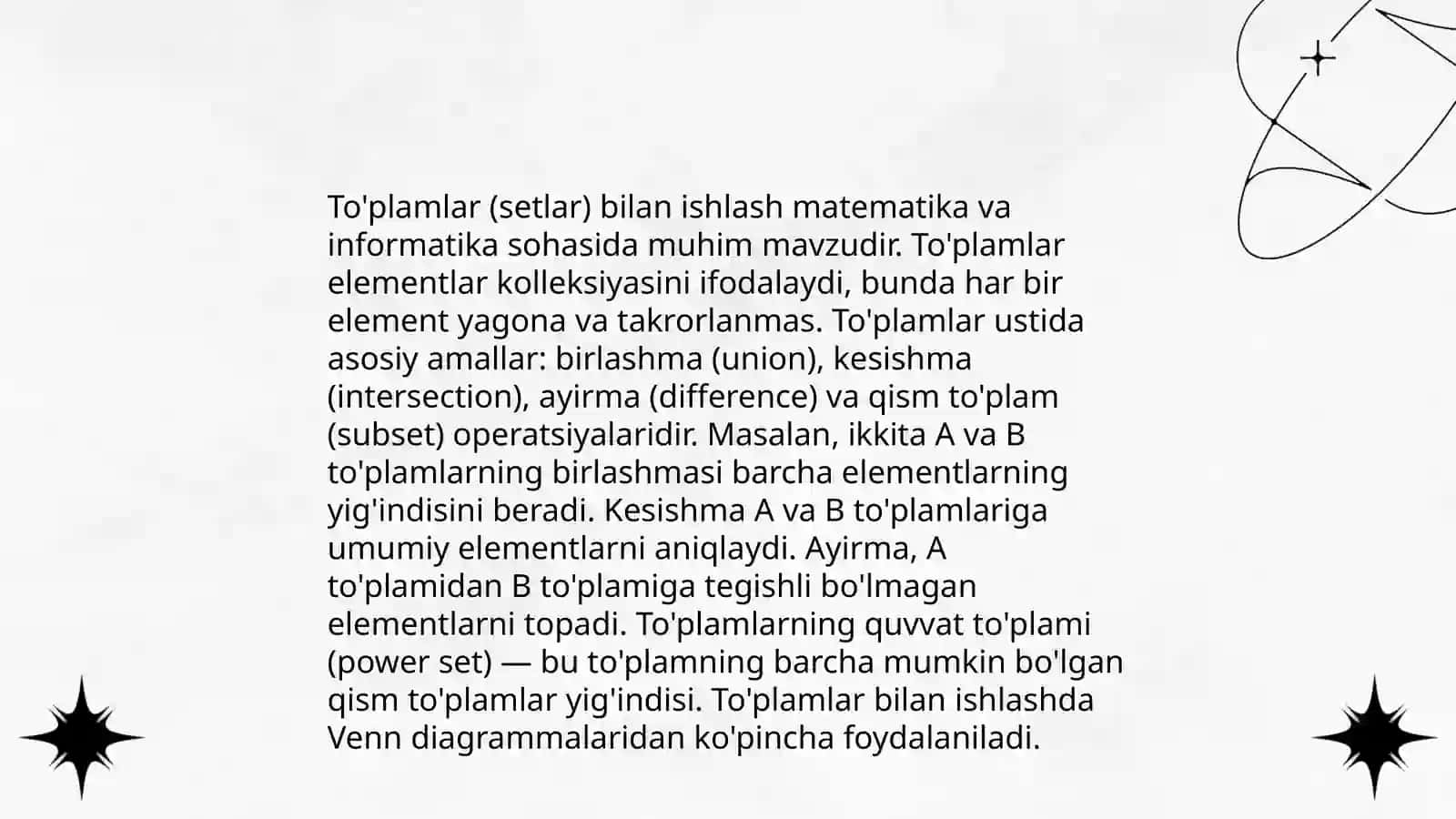 Ro'yxatlar bilan ishlash 4