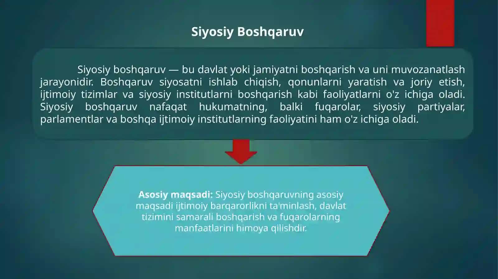 Siyosiy menejment va siyosiy boshqaruv 4
