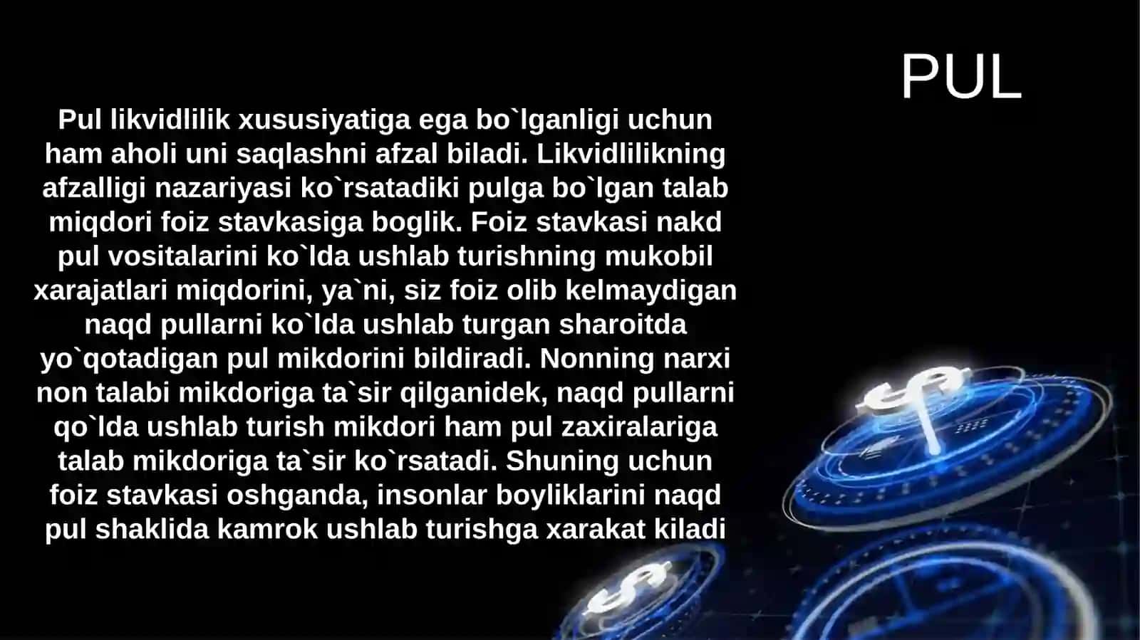 Pul bozorida muvozanat 4