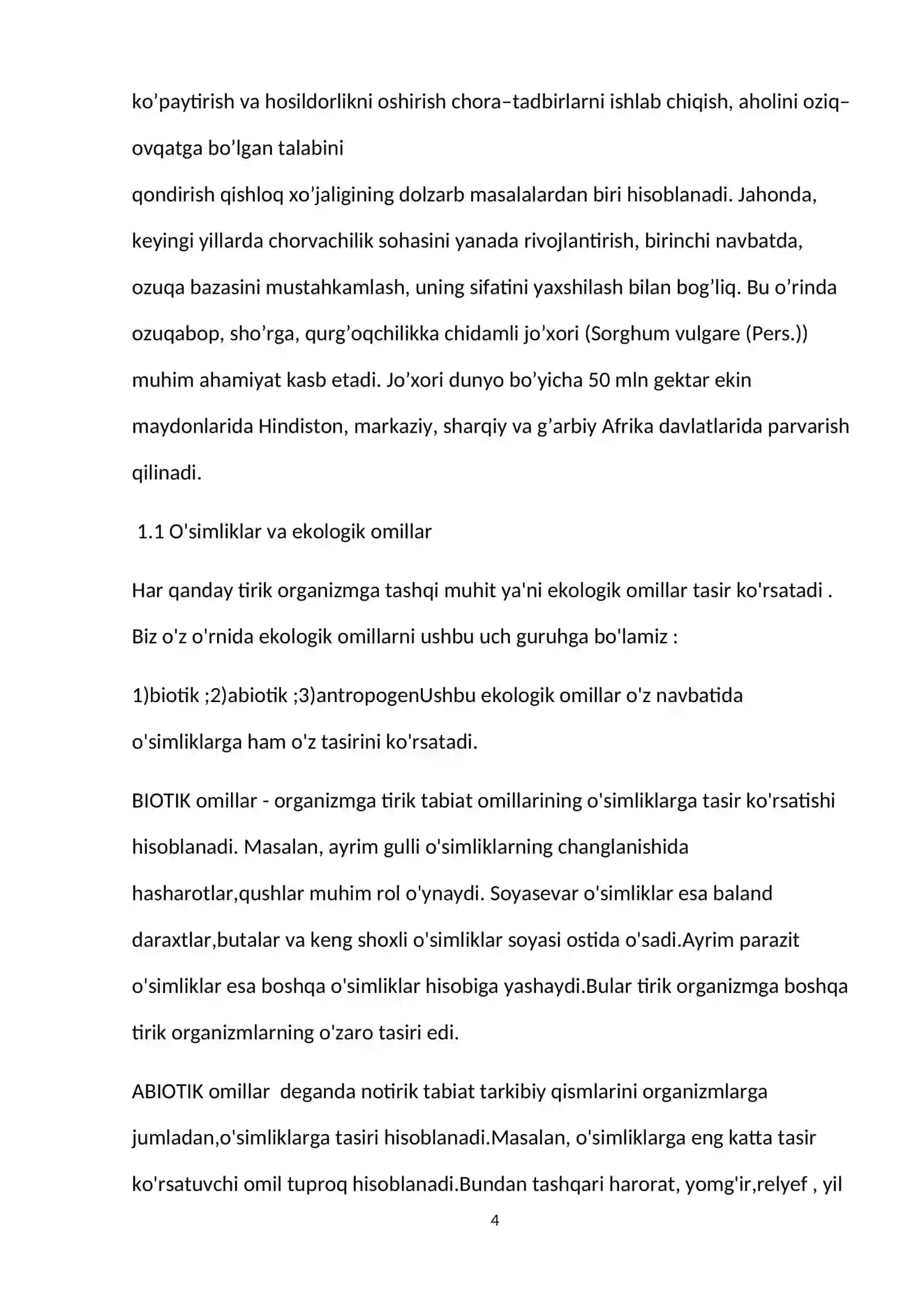 O'simliklarning sho'rlanishga chidamliligi fiziologik asoslari 4