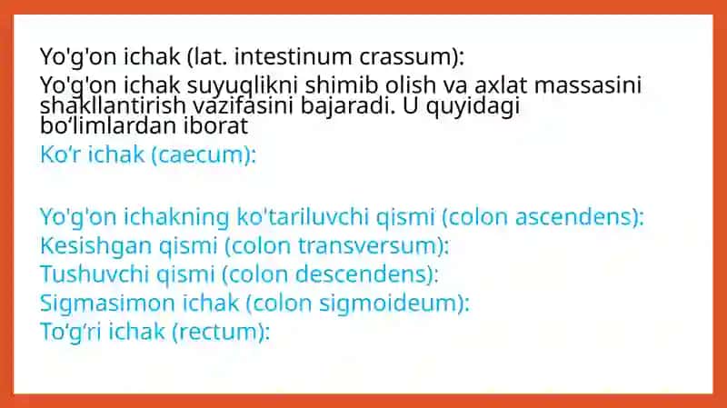 YOG'ON ICHAK VA INGICHKA ICHAK TEKSHIRISH USULLARI 4