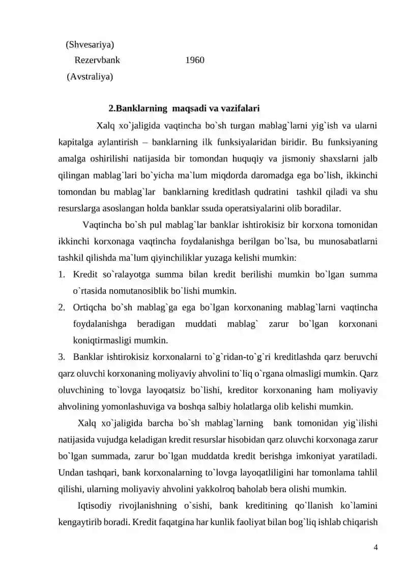 Bank ishi va molliya asoslari 4