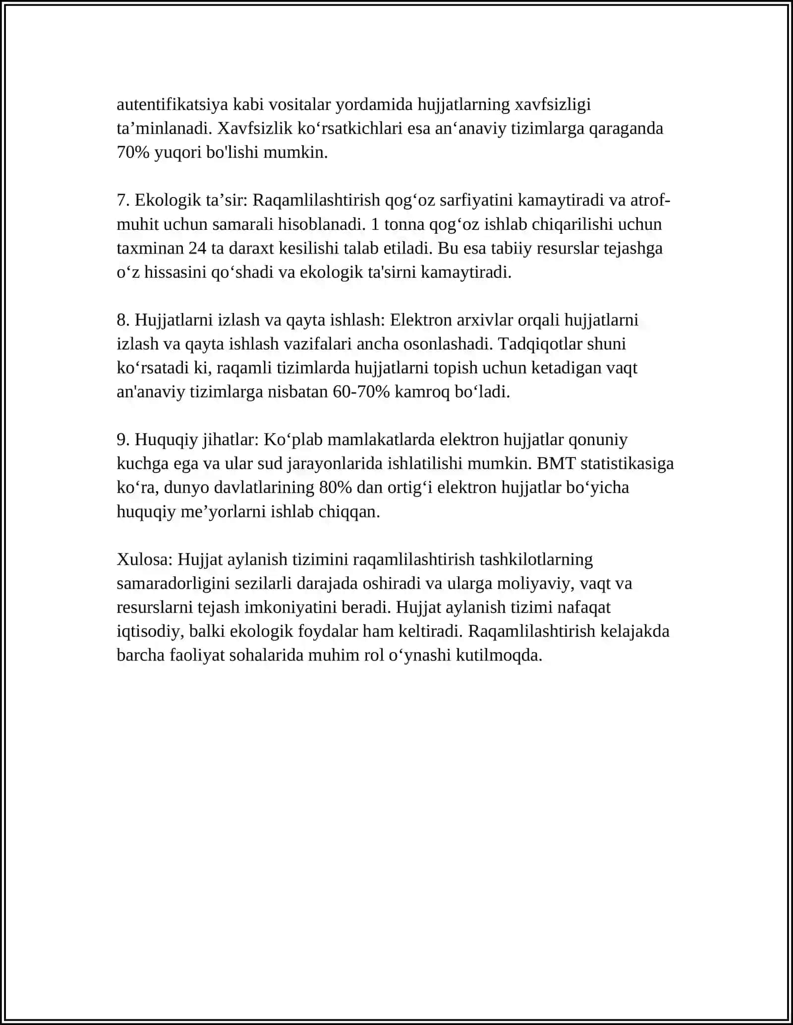 O'ZBEKISTON RESPUBLIKASIDA HUJJATCHILIKNING TAKOMILLASHUVI 4