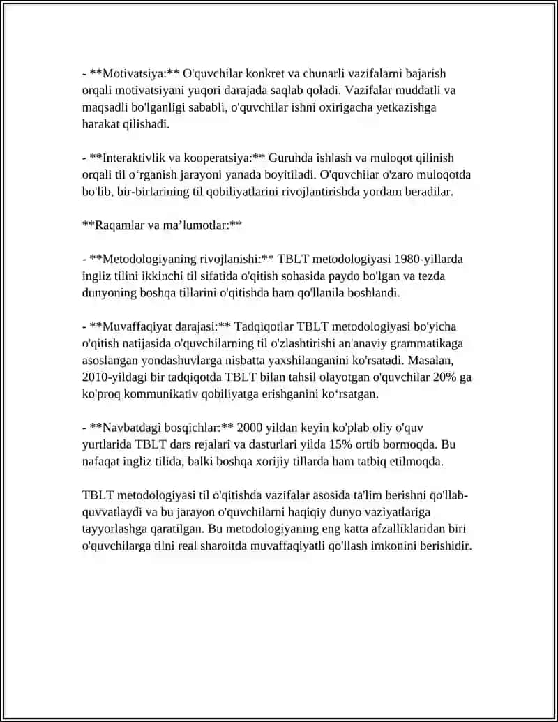 A STUDY ON TASK BASED LANGUAGE TEACHING TO ENHANCE SPEAKING WITH A FOCUS ON CULTURAL AWARENESS AMONG INTERMEDIATE EFL LEARNERS 4