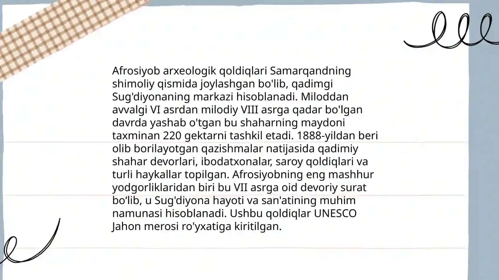 Afrosiyob shahri va uning tarixi 4