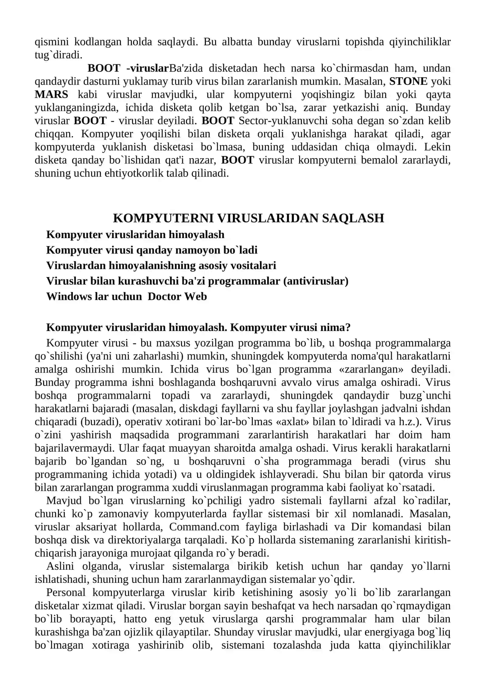 Kompyuter viruslari va ularning zararli faktorlari 4