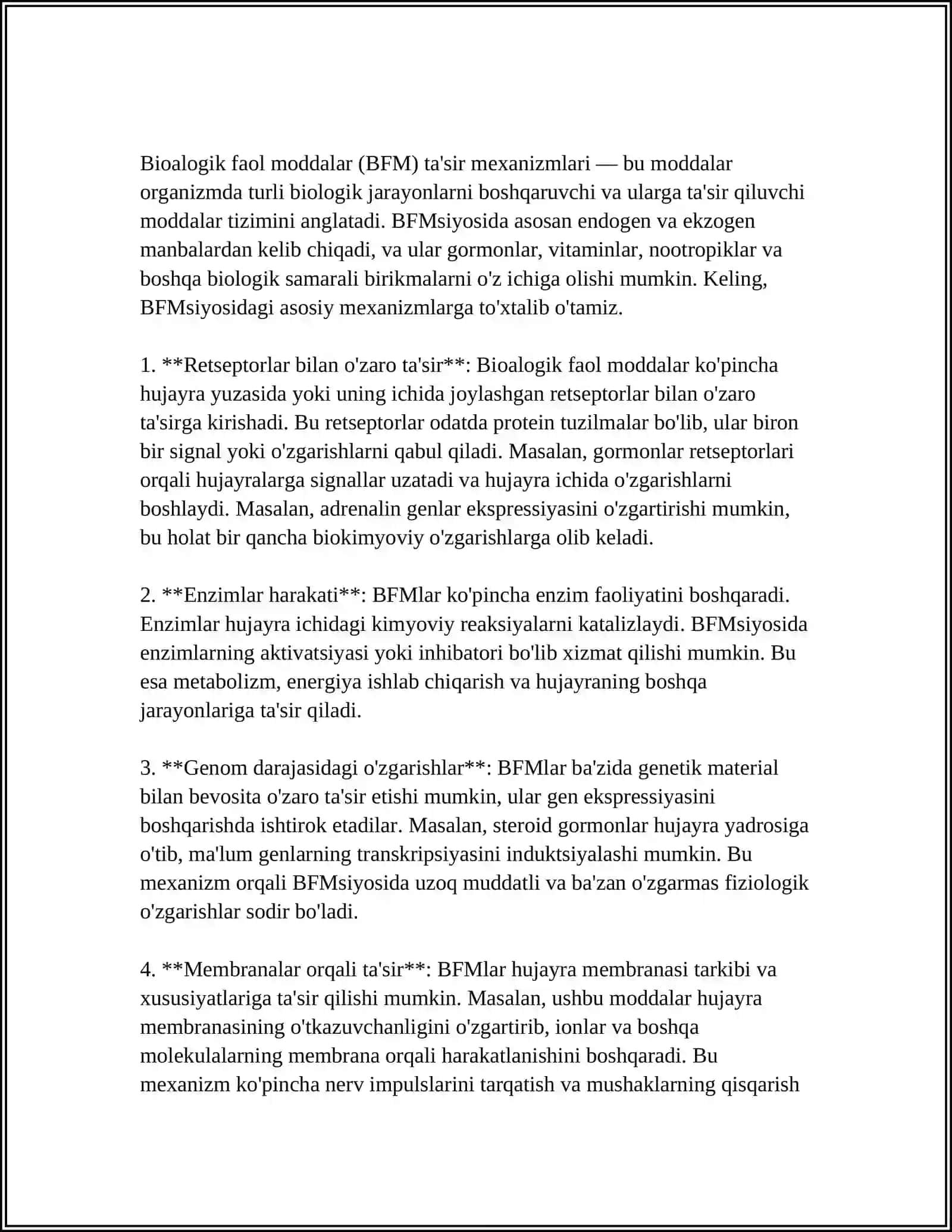 Bioalogik faol moddalar ta'limoti 4
