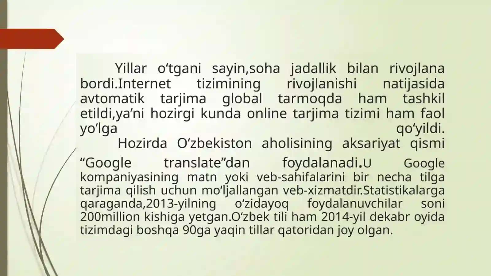 Google translator tarjimasini leksik va grammatik jihatdan analiz qilish 4