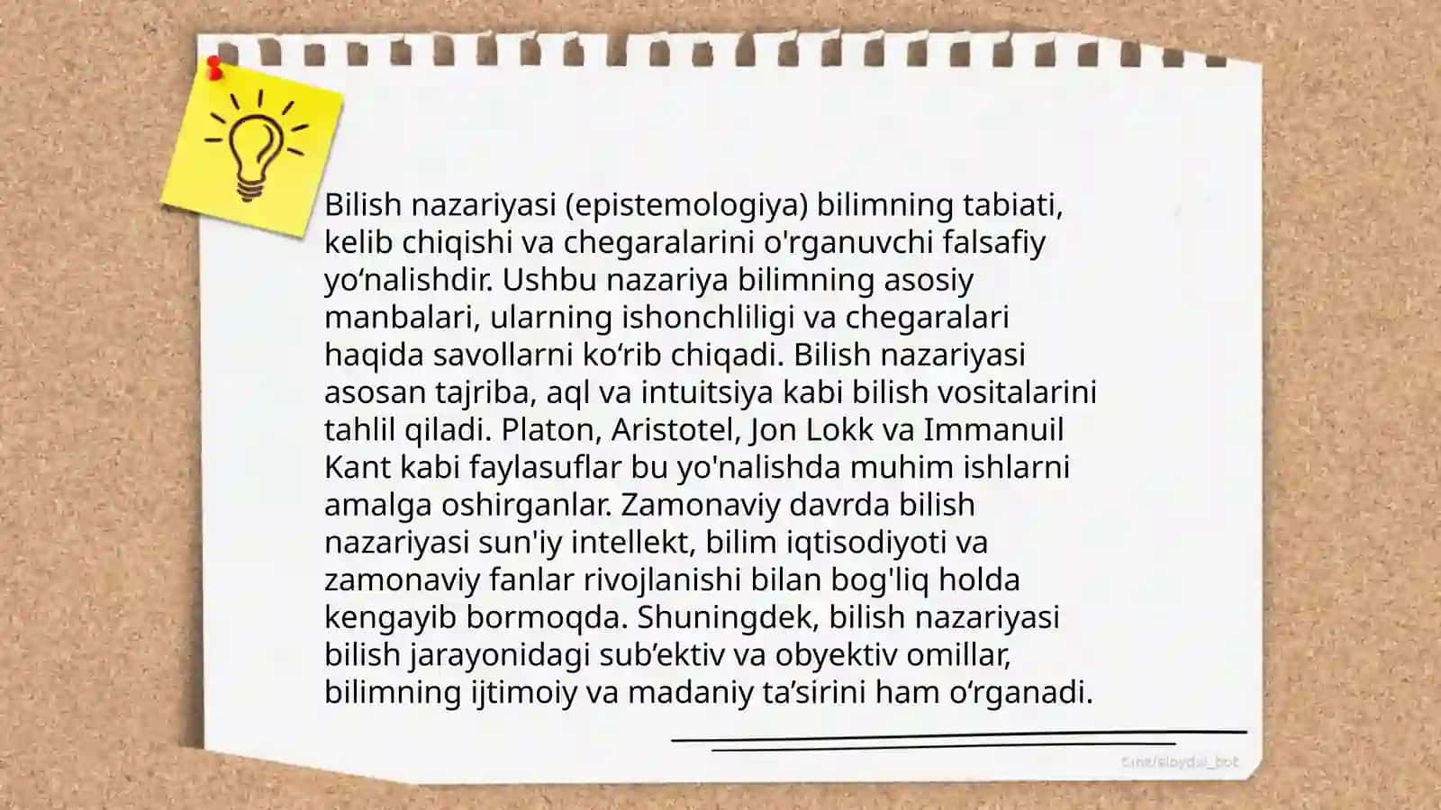 Bilish falsafasi 4