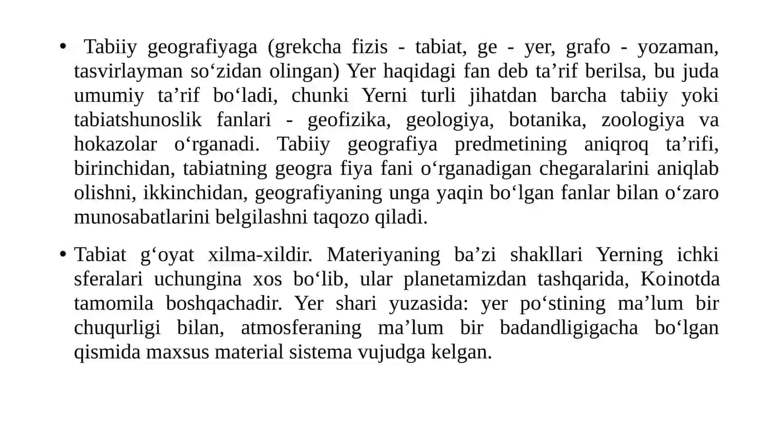 UMUMIY TABIIY GEOGRAFIYA FANIGA KIRISH 4