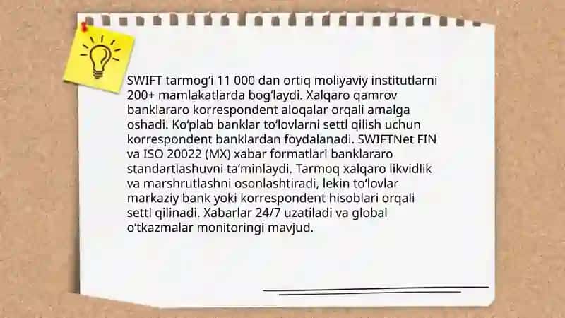 Swift toʻlovlarining afzalliklari va kamchiliklari 4