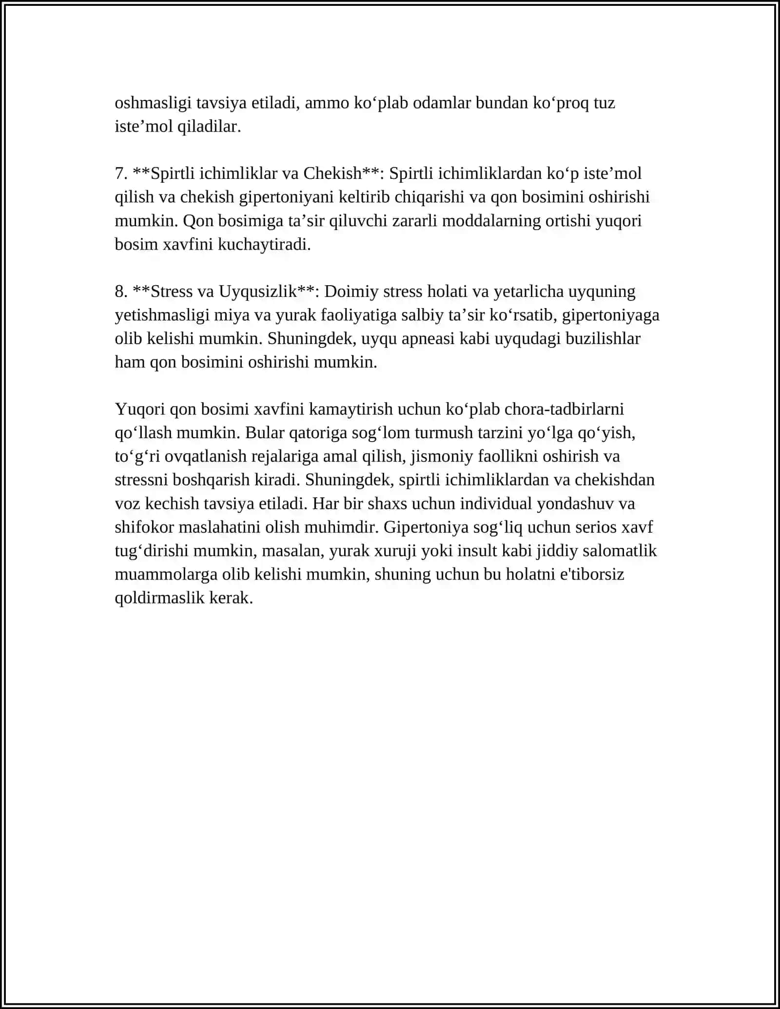 YUQORI BOSIMNING SABABLARI 4