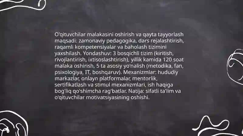 Ta'lim sohasidagi islohotlar 4