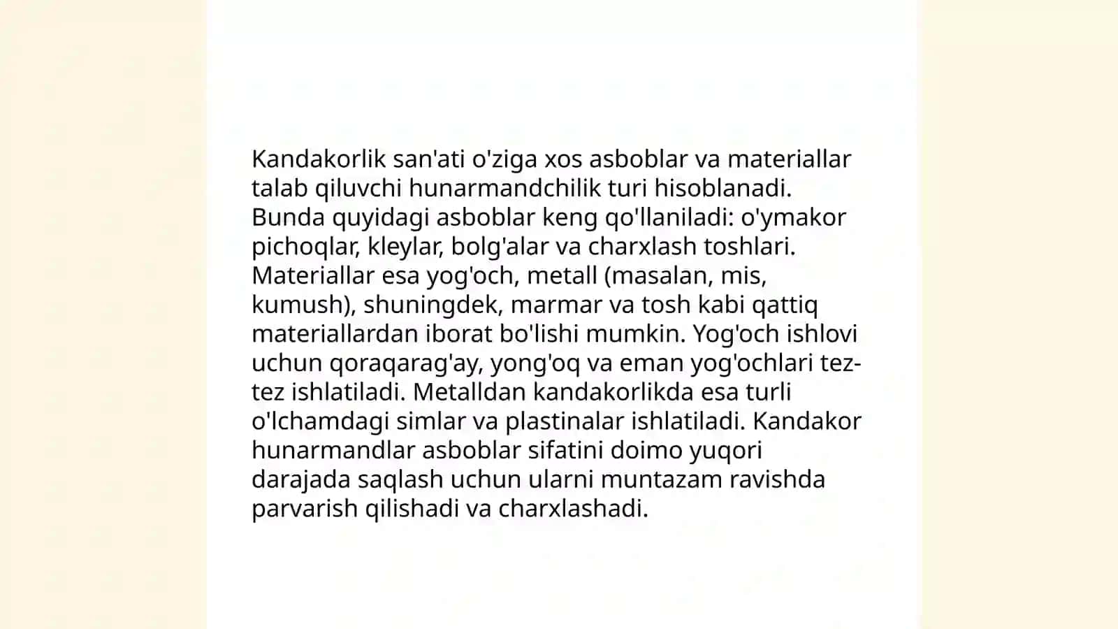 Kandakorlik sanoati kandakorlar tomonidan tayyorlangan milliy idishlar 4