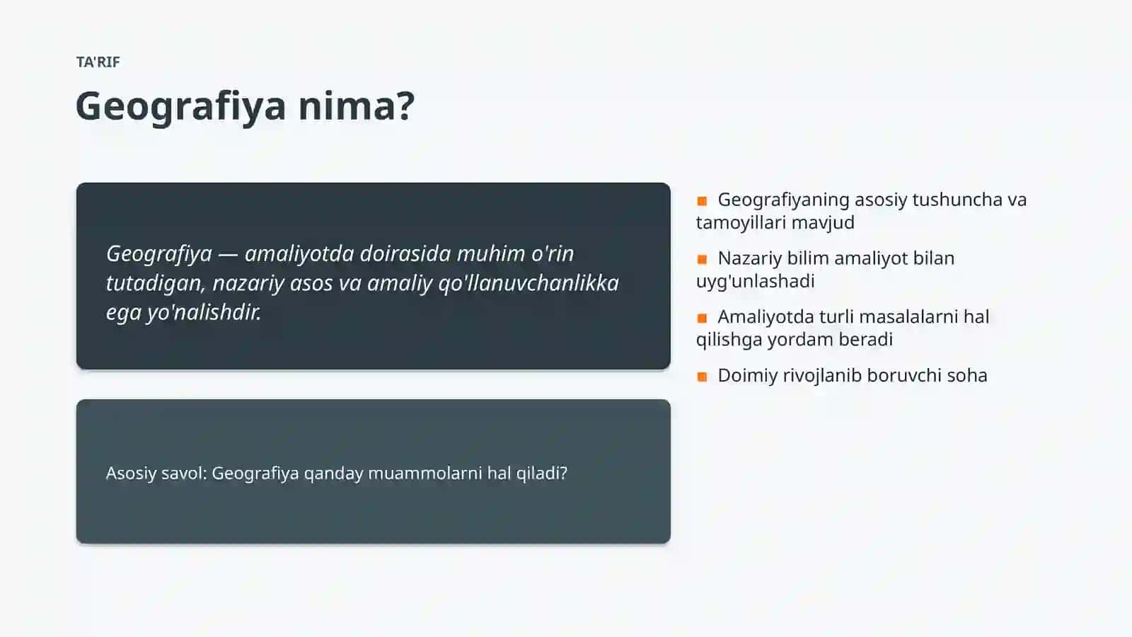 AMALIYOTDA #809175 Geografiya 4