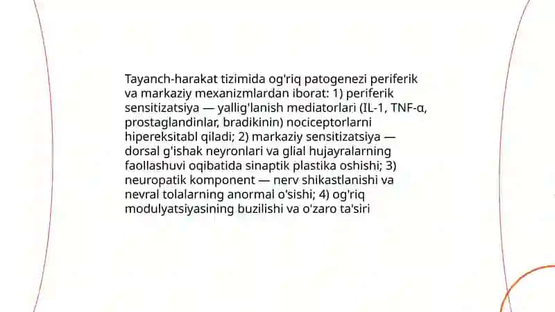 Tayanch-harakat tizimida og’riqli sindromi 4