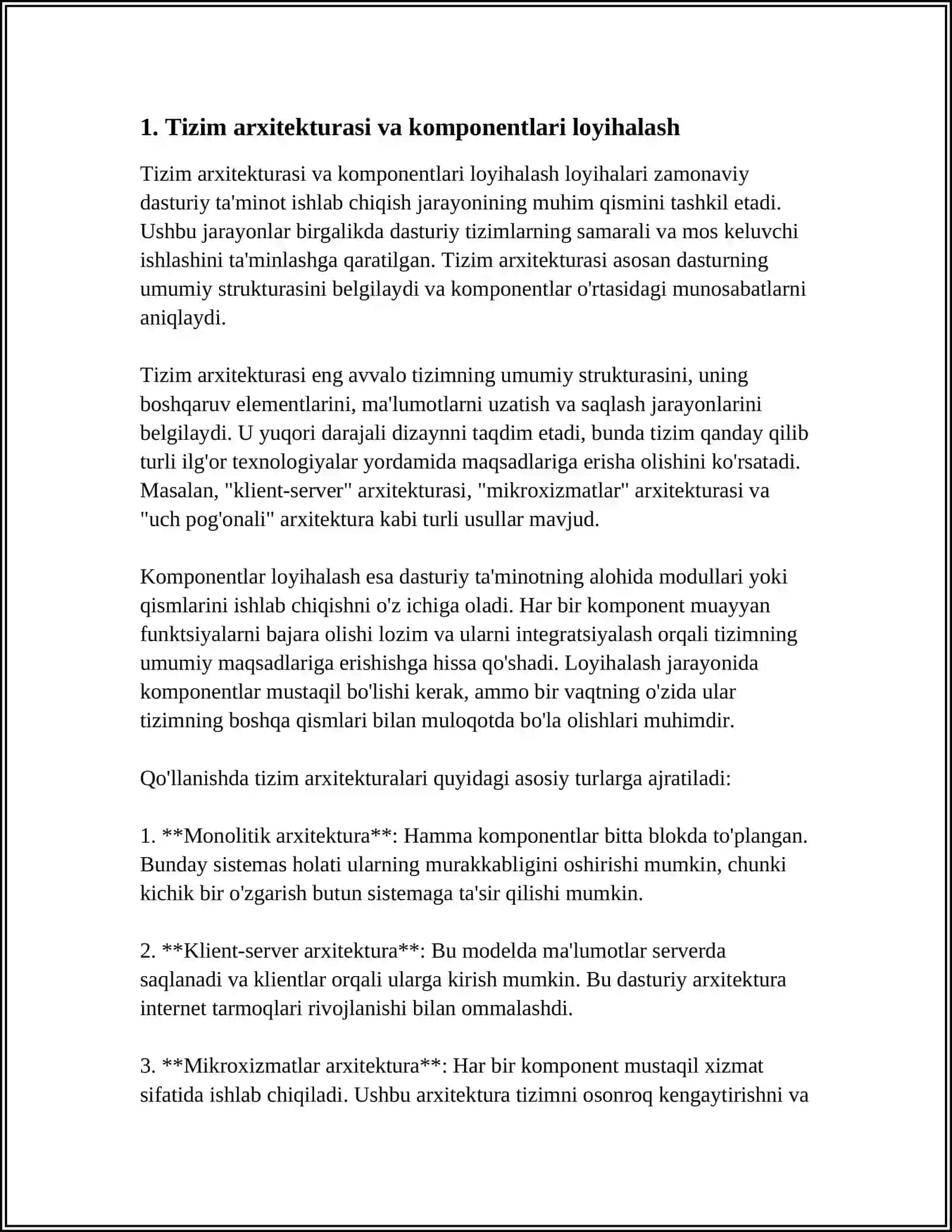 NOTARIAL IDORA TIZIMI MA’LUMOTLAR BAZASINI LOYIHALASHTIRISH 4