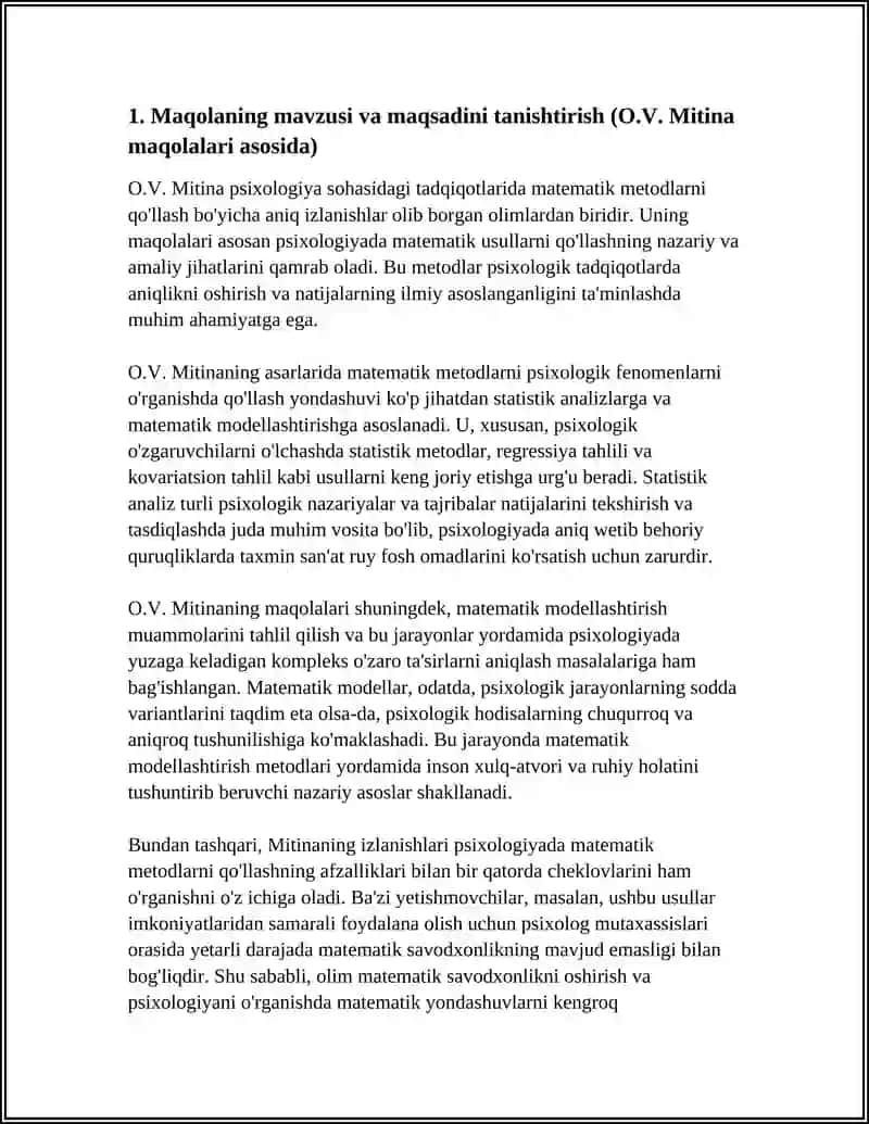 PSIXOLOGIYADA MATEMATIK METODLARNI QO'LLASH BO'YICHA 4