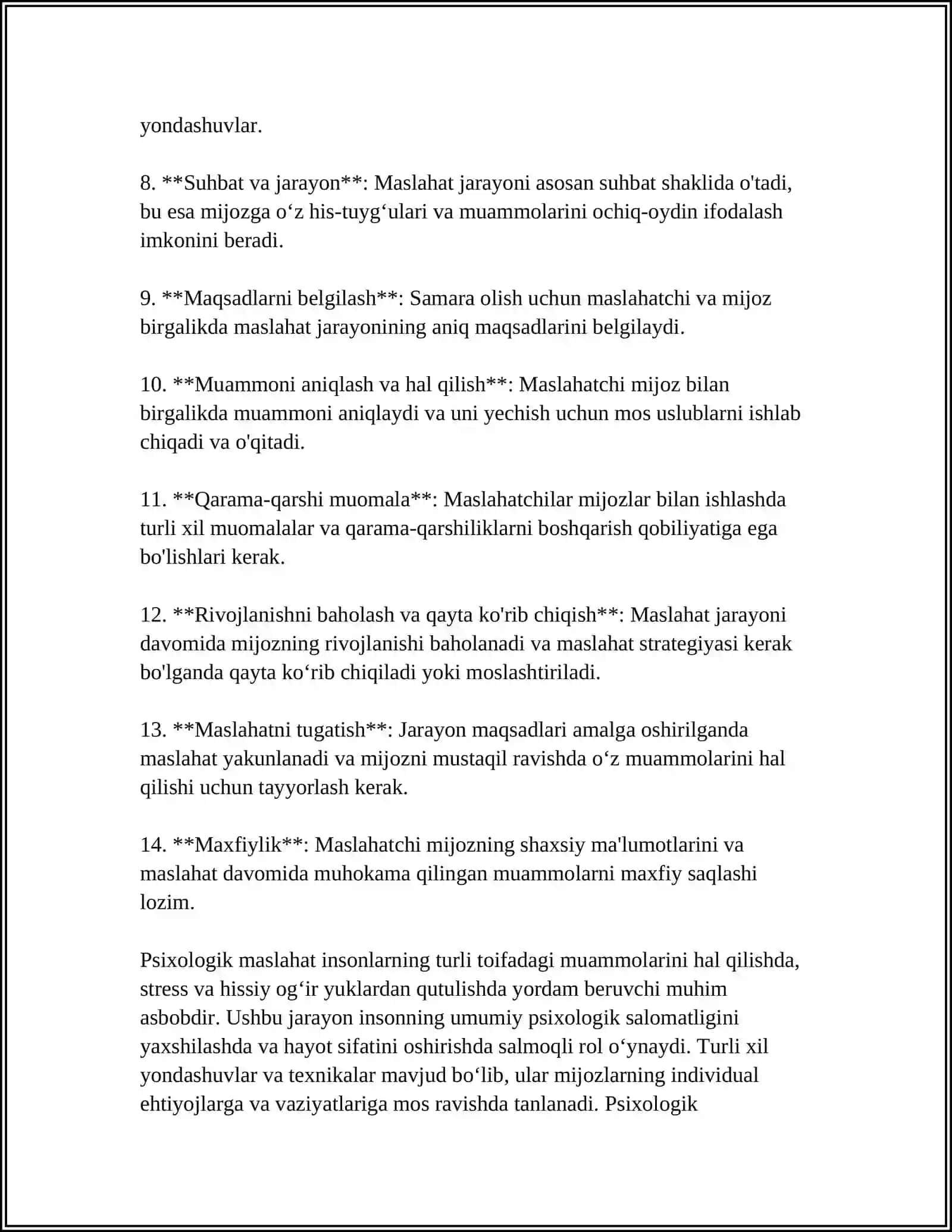 PSIXOLOGIK MASLAHAT VA KORREKSIYA FANIGA KIRISH 4
