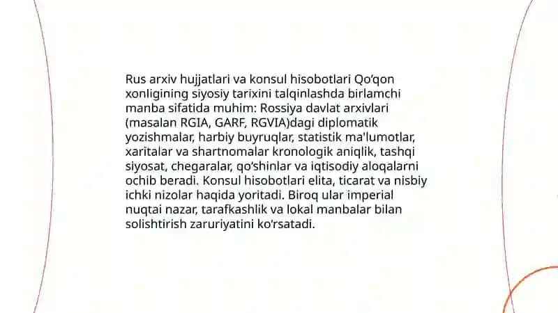 XVIII-XIX asr Qo'qon xonligining siyosiy tarixining tarixshunosligi 4