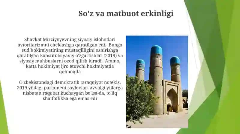 Konstitutsiyaviy islohotlar va o'zgartirishlar 4