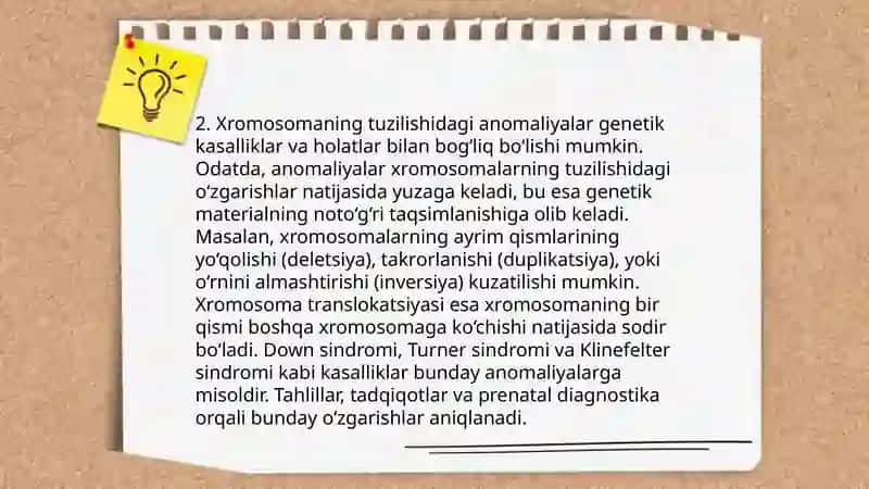 Irsiyatning xramasoma nazaryasi qoidalari 4