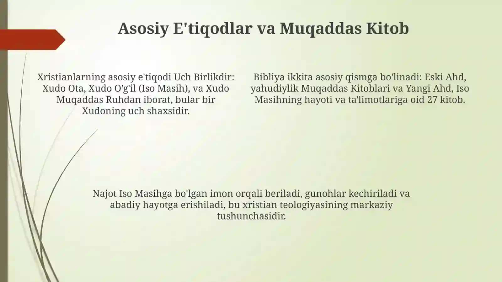 Xristianlik: Tarix va Asosiy E'tiqodlar 4