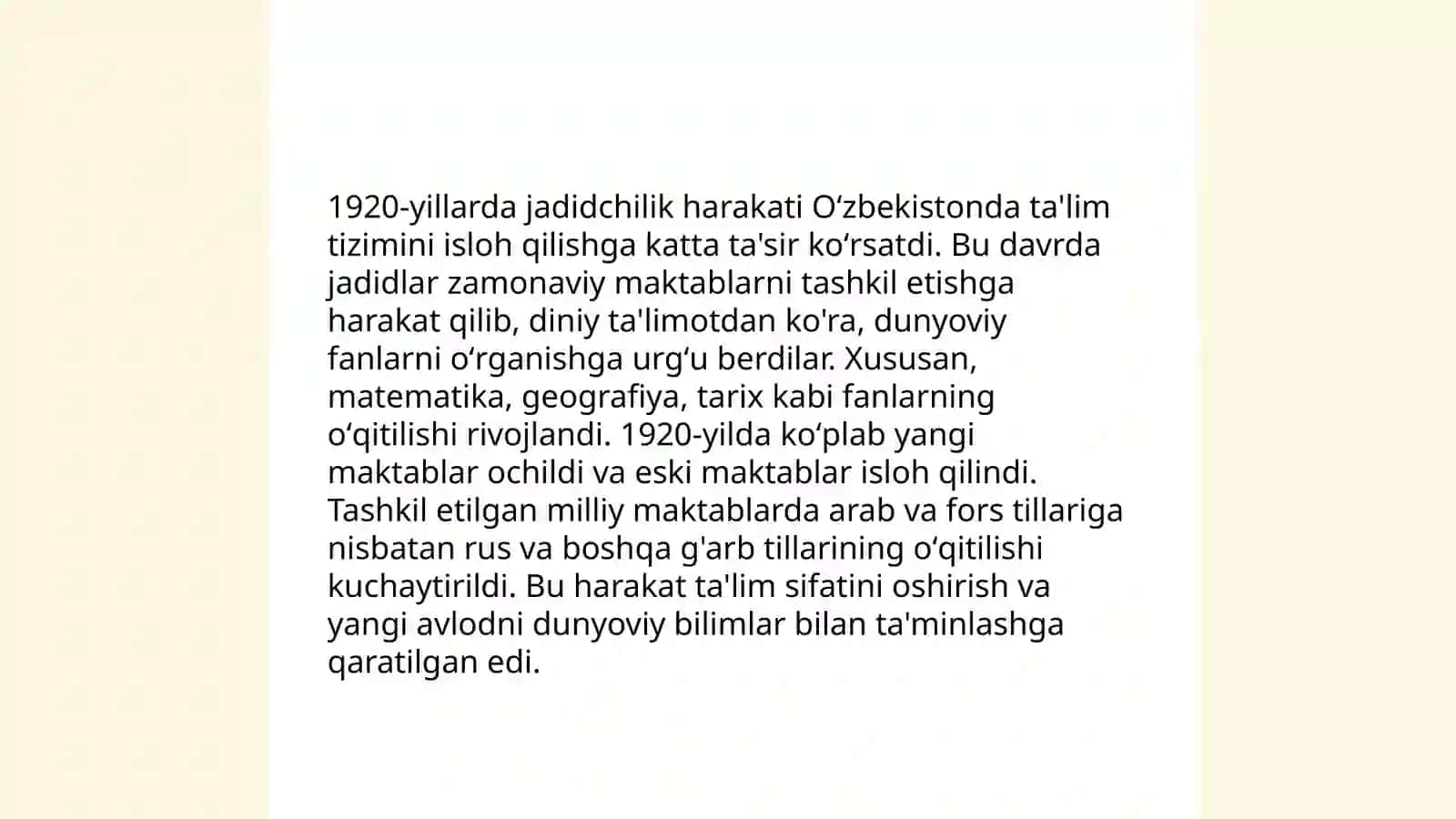 1917-1945-yillarda O‘zbekiston ta’lim tizimi va pedagogik fikrlar rivoji 4