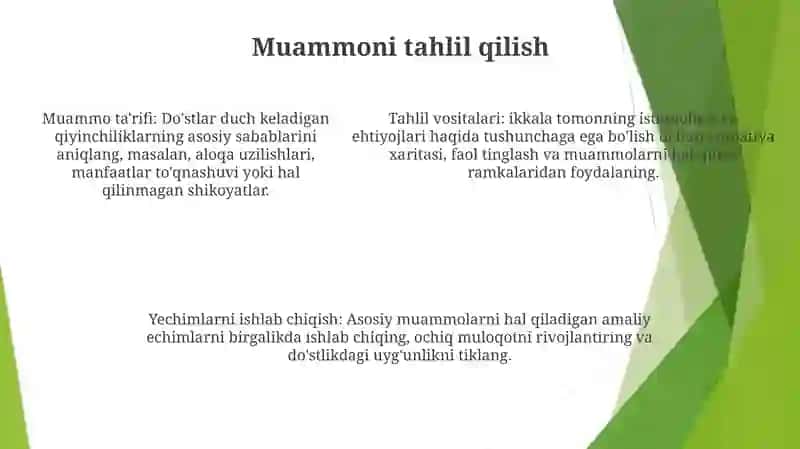 Dostonchilik Muammolarini O'Rganish 4