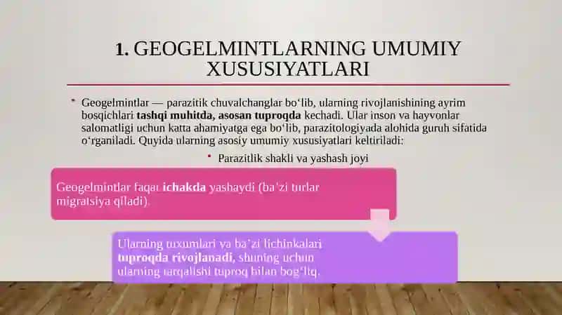 GEOGELMENTLARNING MUHIM VAKILLARI VA RIVOJLANISHI 4