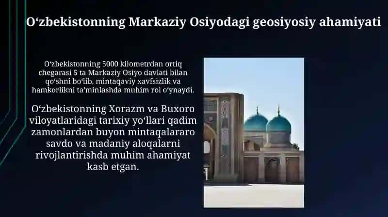 Transchegaraviy tahdidlarga qarshi kurashda Oʻzbekistonning roli 4