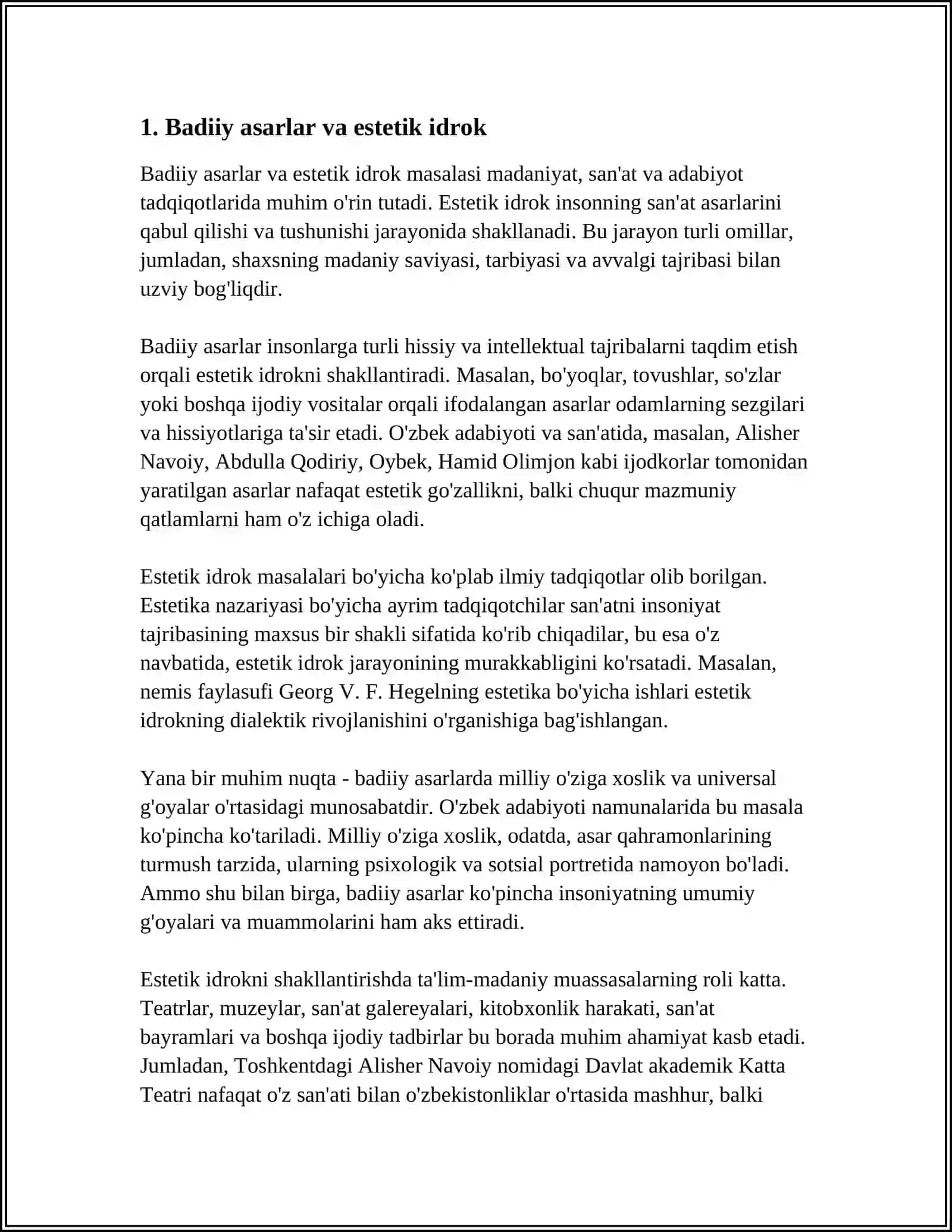 DUNYONI ESTETIK IDROK ETISHDA BADIIY ASARLARNING AHAMYATI 4