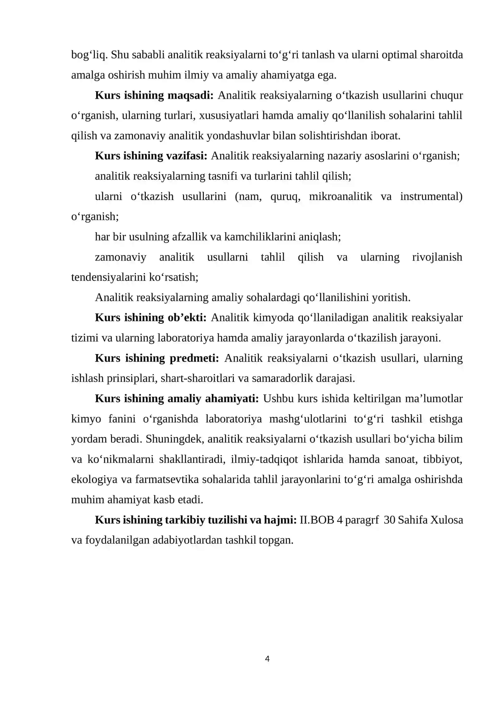 ANALITIK REAKSIYALARNING O’TKAZISH USULLARI 4
