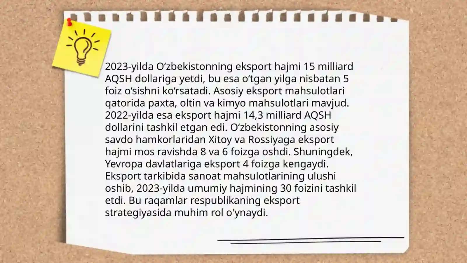 O’zbekiston Respublikasining tashqi savdo korsatkichlari tahlili 4