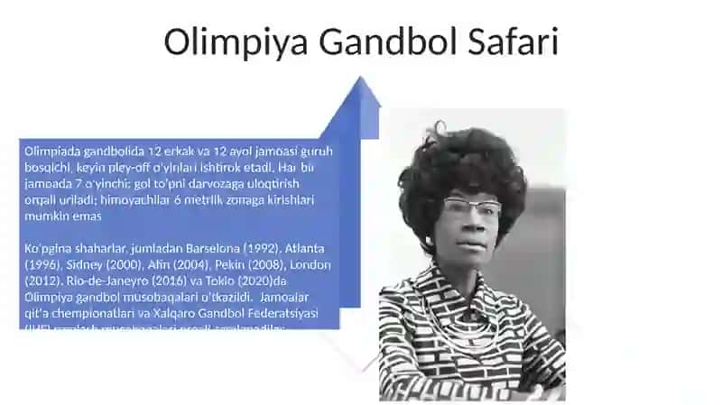 Gandbol (tarixi,qoidalari, Olimpiya oʻyinlari,Jahon chempionatlari) 4