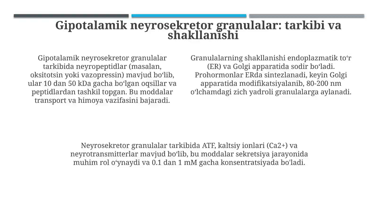 Gipotalamus neyrosekretsiyasining strukturaviy asoslari 4
