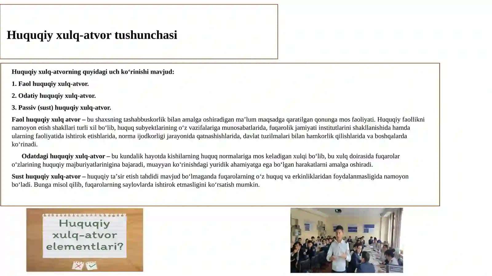 Davlat va huquq nazariyasi fanidan 16-mavzu uchun taqdimot 4
